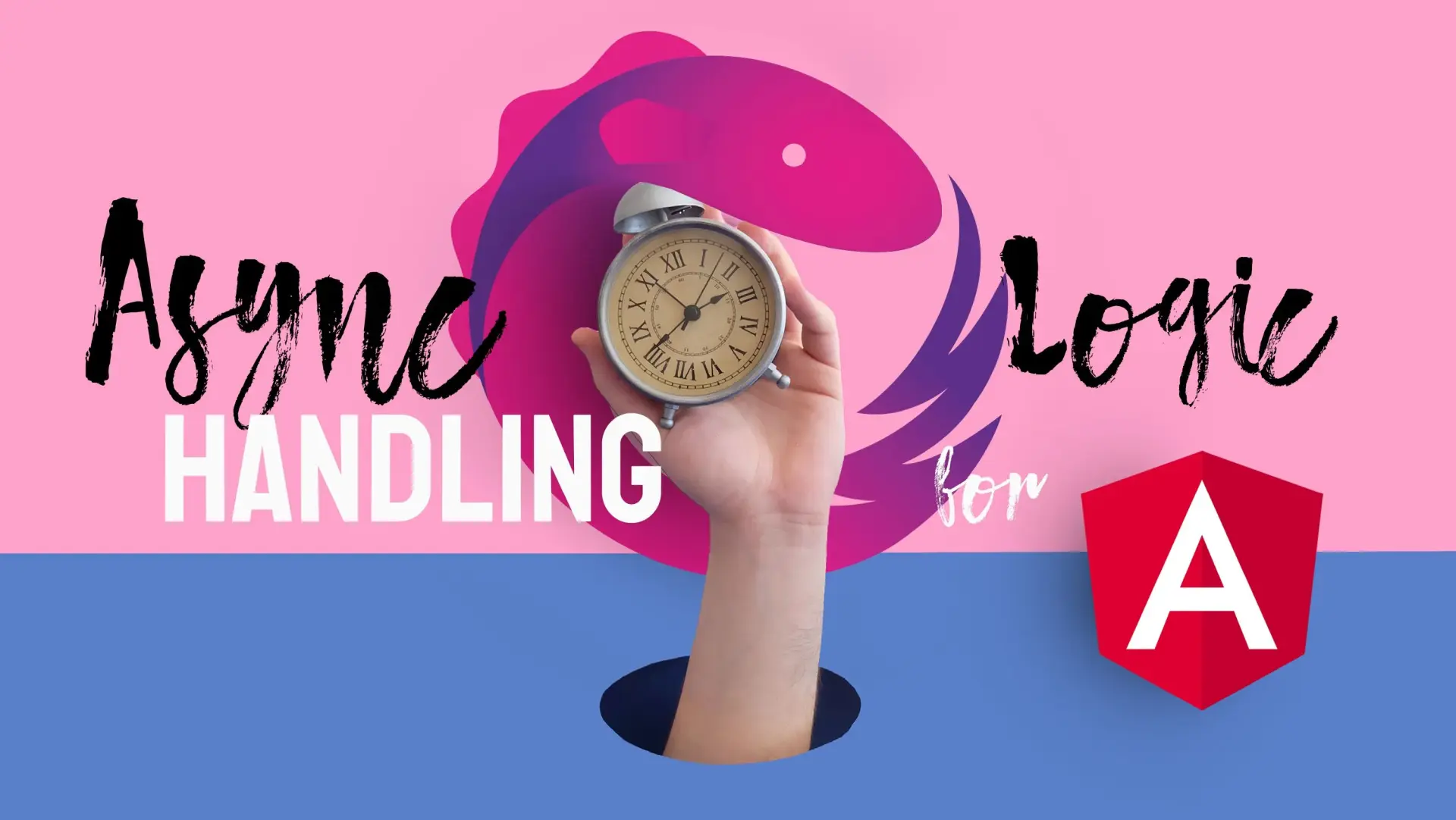 RxJs handles asynchronous logic in Angular application illustration
