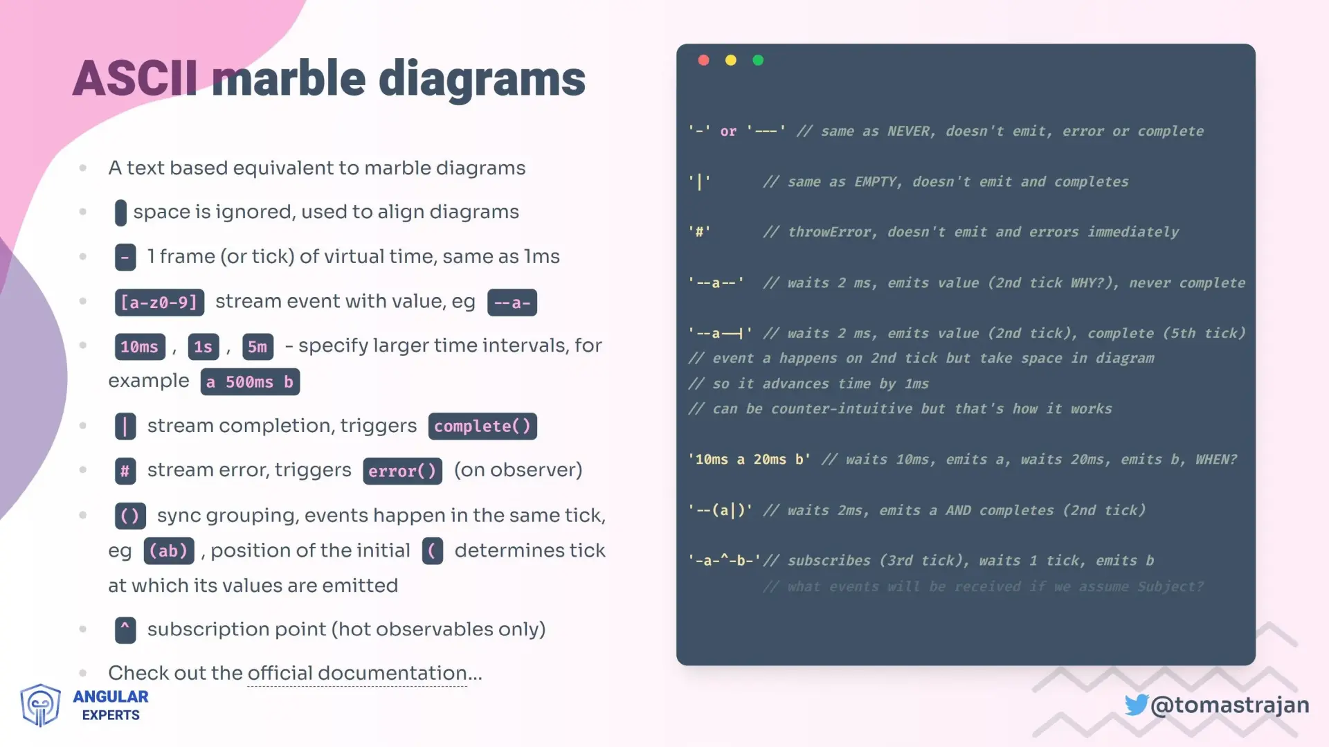 Workshop slides example - marble syntax