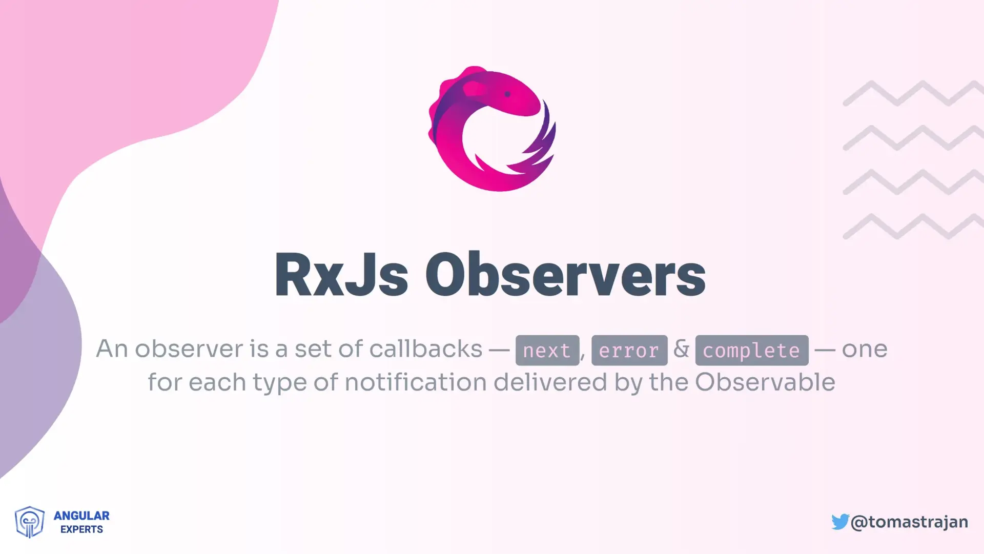 Workshop slides example - observer